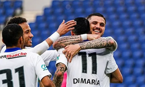 Icardi lập hat-trick trong ngày PSG đại thắng Angers tại Tứ kết Cúp QG Pháp