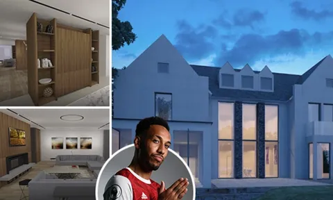 Ngôi nhà mới của Aubameyang khủng cỡ nào?