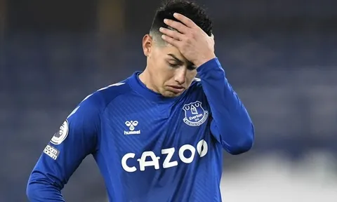 Đã rõ khả năng James Rodriguez tham dự trận đấu với Chelsea