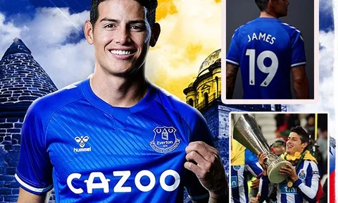James Rodriguez chọn số tại Everton, nhắc nhớ kỷ niệm ngọt ngào cùng Porto