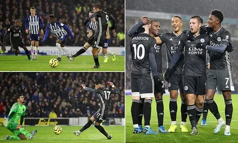 Jamie Vardy ghi bàn ầm ầm, Leicester City thăng hoa không thể cản