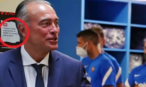 Barca dán tin tức về Ronaldo trong phòng thay đồ
