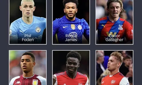 Danh sách rút gọn Cầu thủ trẻ xuất sắc nhất PFA: Arsenal góp 2 cái tên