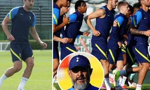 Kane tập luyện 1 mình, rõ thái độ với HLV Spurs