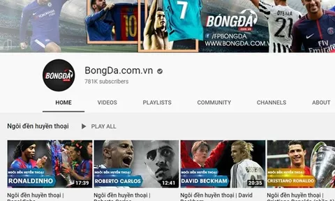 Kênh youtube BongDa.com.vn trở lại