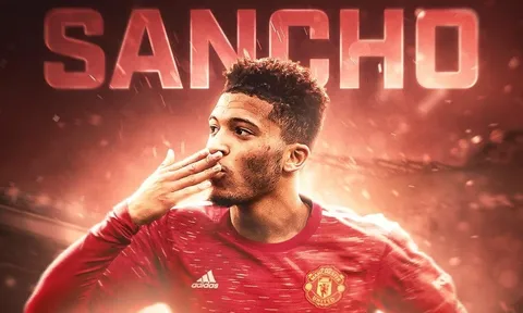 Không phải số 7, lộ diện số áo huyền thoại của Sancho tại Man Utd