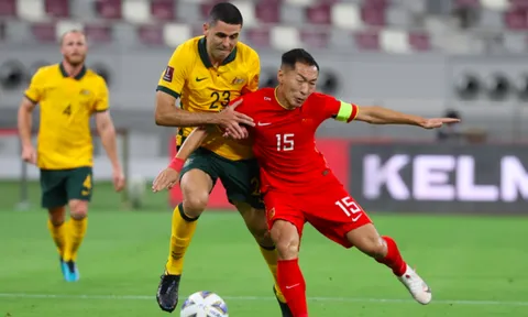 Thua đậm Australia ở VL World Cup, tuyển Trung Quốc xếp dưới Việt Nam
