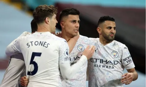 Không tốn quá nhiều mồ hôi, Man City nhẹ nhàng đánh bại Aston Villa