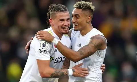Leeds xuống hạng; Kalvin Phillips, Raphinha, Bamford sẽ có giá 30 triệu bảng
