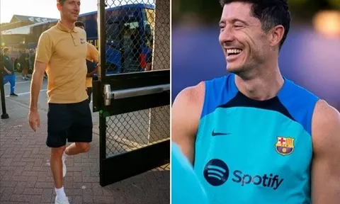 Lewandowski tập luyện cật lực trước trận đấu với Juventus