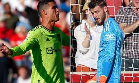 Liên tiếp mắc sai lầm, De Gea khiến Ronaldo phát điên