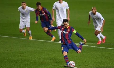 Barca đại thắng 'kẻ vô danh', Messi phá thêm hai kỷ lục tại cúp C1