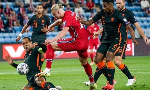 Loại bỏ Van Dijk, Haaland đem về 1 điểm cho Na Uy