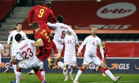 Lukaku nổ cú đúp, Bỉ trút cơn mưa bàn thắng vào lưới Đan Mạch