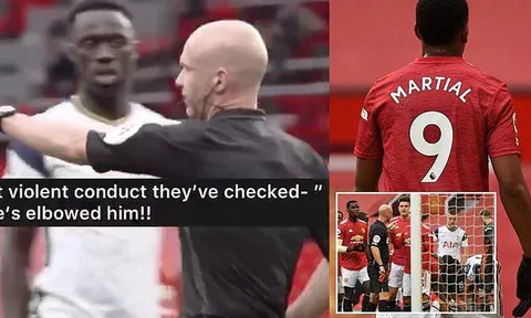 Maguire bênh vực trọng tài, thuyết phục Rashford về chiếc thẻ đỏ của Martial