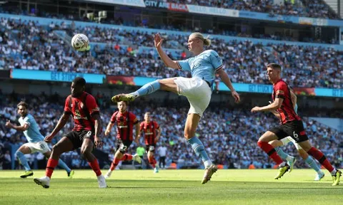 Man City lên ngôi đầu Premier League trong ngày Haaland tịt ngòi