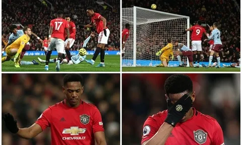 Martial cúi gầm mặt, tự chất vấn vì ném đi '3 điểm' của Man Utd