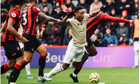 Martial ngã, vì sao Man Utd không được hưởng phạt đền?