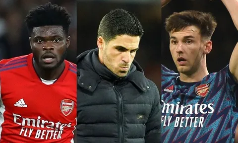 Mất Partey và Tierney, Arsenal lộ rõ hai sự yếu kém chí mạng