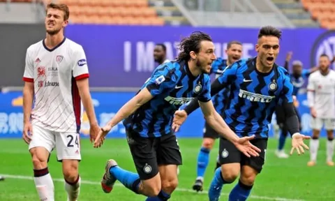 Chức vô địch Serie A coi như khó thoát khỏi tay Inter Milan