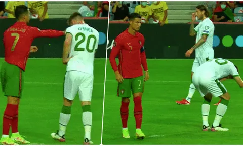 Máu quỷ trỗi dậy, Ronaldo điên tiết tẩn đối thủ trước mặt trọng tài