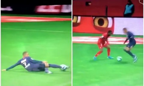 Mbappe "trượt băng nghệ thuật", "sỉ nhục" đối thủ trong ngày PSG thua muối mặt