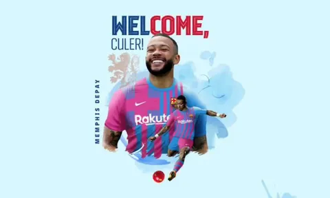 Memphis Depay đầu quân cho Barcelona