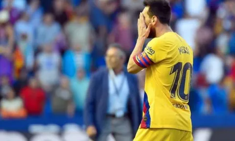 Messi bất lực, Barca 'phơi áo' trên sân Levante