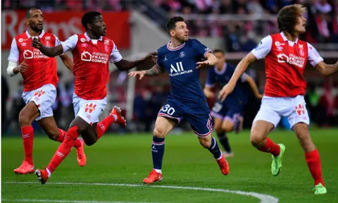 Messi debut, PSG thắng nhẹ nhàng Reims để vươn lên dẫn đầu BXH