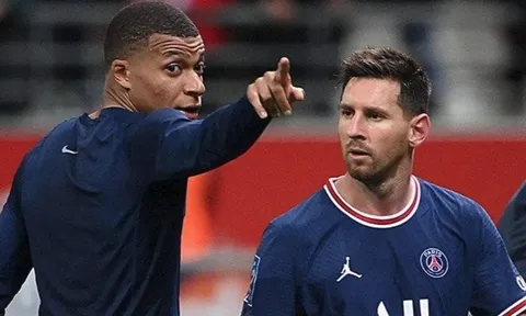 Messi giờ chỉ đứng sau Mbappe tại PSG