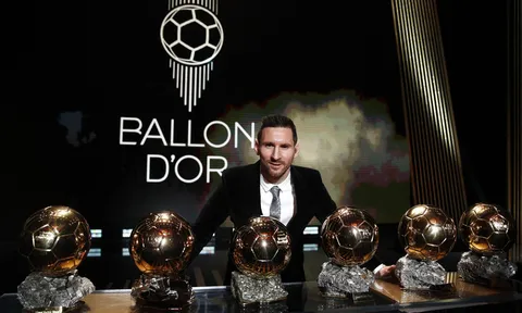 Messi lập kỷ lục lần thứ 6 giành Quả bóng Vàng