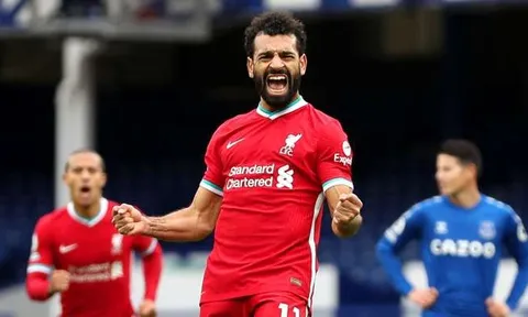 Mohamed Salah đạt cột mốc khủng sau khi sút tung lưới Everton