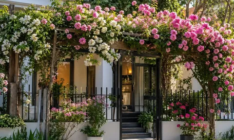  Muốn trồng giàn hoa trước nhà cần biết 6 điều này kẻo hối hận