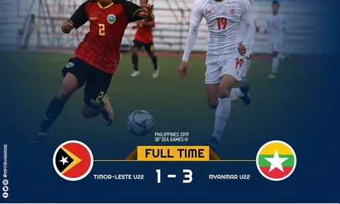 Myanmar lên đỉnh bảng, chủ nhà Philippines quật ngã U22 Malaysia