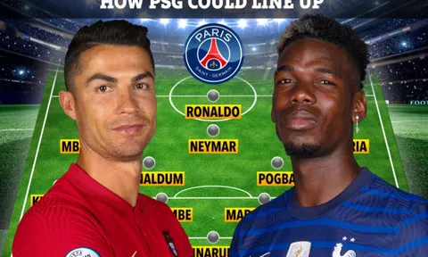 Nếu chiêu mộ Ronaldo, Pogba, đội hình PSG khủng đến cỡ nào?