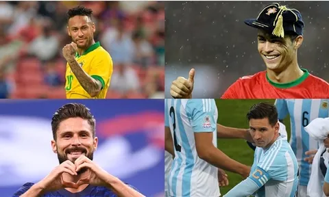 Neymar, Ronaldo đã có bao nhiêu bàn thắng sau 100 trận đầu tiên ở ĐTQG?