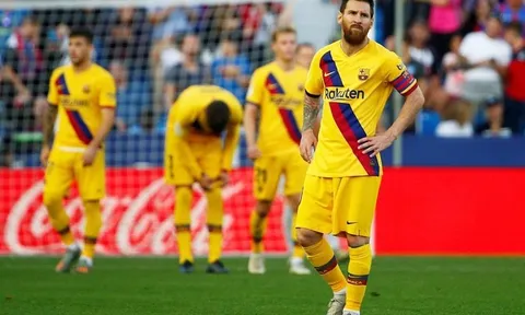 Ngoài Messi, đây là cái tên duy nhất có thể ngẩng cao đầu sau thảm bại Levante!