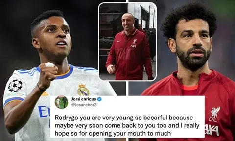 Người cũ Liverpool cay cú với Rodrygo