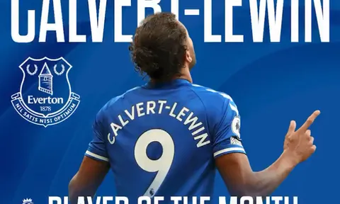 "Nhả đạn" liên tục, chân sút số 1 Everton được BTC Ngoại hạng Anh vinh danh