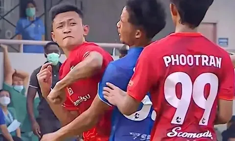 Cầu thủ Thái Lan bị cấm thi đấu 3 năm vì đánh chỏ đồng nghiệp
