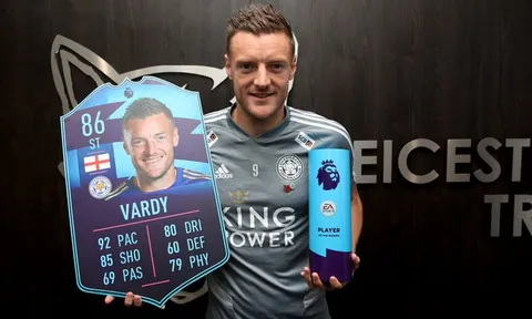Ở tuổi 32, Vardy đang vượt cả Messi