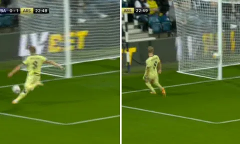 Odegaard bỏ lỡ cơ hội khó tin trong ngày ra mắt Arsenal lần thứ 2