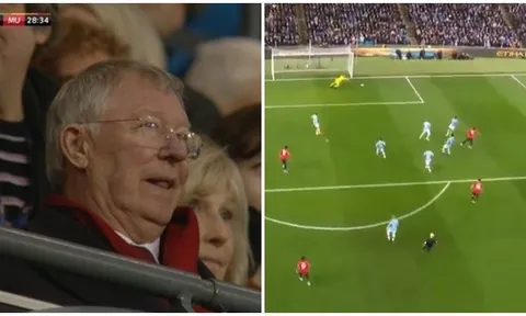 Sir Alex phản ứng ra sao sau pha dứt điểm 'chết người' của Martial?