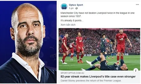 Man City và bài toán khó mang tên Liverpool ở NHA trong hơn 8 thập kỷ qua
