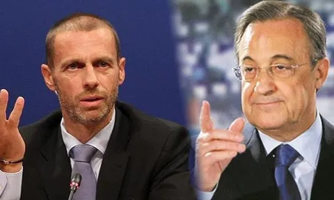 Perez bị chủ tịch UEFA đá đểu vì muốn mua Mbappe