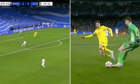 Pha xử lý của Courtois biến Havertz thành "gã học việc"