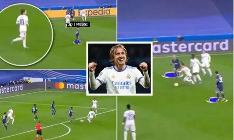 Phân tích pha kiến tạo đẳng cấp thế giới của Luka Modric trước PSG