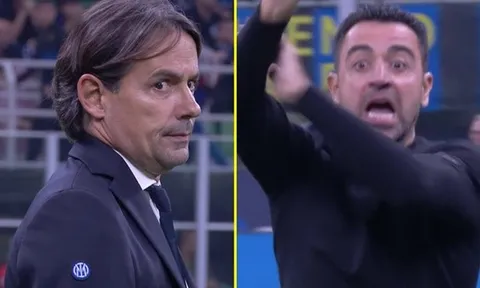 Phản ứng của Inzaghi khi Xavi nổi giận