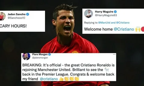 Làng túc cầu phát cuồng khi Ronaldo trở lại M.U: Vụ nổ lớn hơn cả Messi