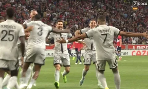 Phản ứng của Messi khi Mbappe ghi bàn ở giây thứ 8